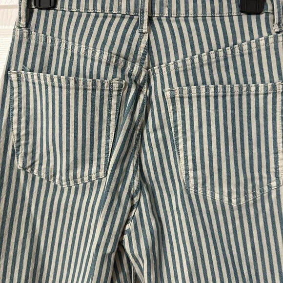 We The Free Free People Jeans 28x28 Blue Wide Leg Denim High Rise Distressed - Picture 5 of 11